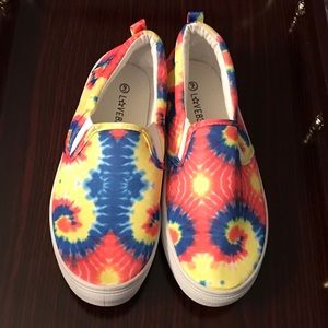 Cool Colorful Tie Dye Slip Ons!